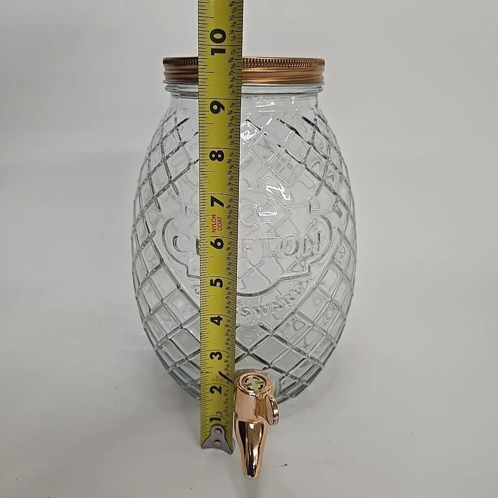 1 Gallon Crofton Glassware Refreshing‎ Ice Cold Drink, Ice / Sun Tea Dispenser